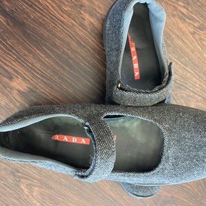 Prada Wool Mary Jane's with Vibrum soles